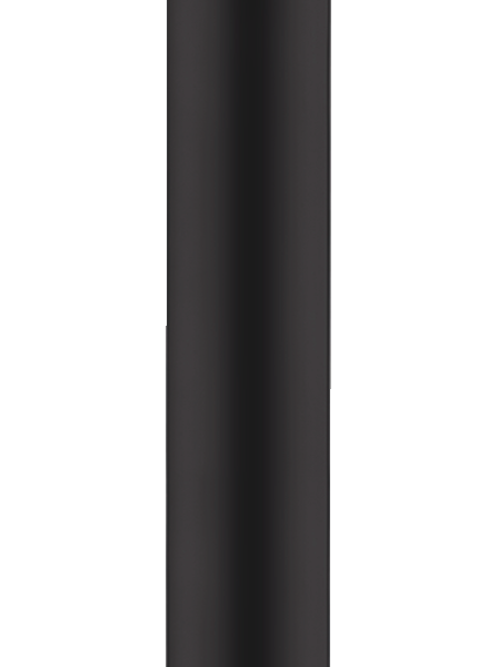 BRAT DUS S 300 MM, CU ORNAMENT ROTUND SI MONTAJ DIN TAVAN, NEGRU MAT