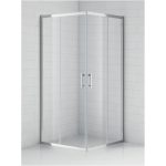 CABINA DUS PATRATA OBS2 800X1850 STICLA TRANSPARENTA SECURIZATA 6 MM, PROFIL CROM