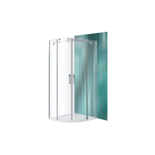 CABINA DUS SEMIROTUNDA AMR2N 900/2000 CROM,TRANSPARENT