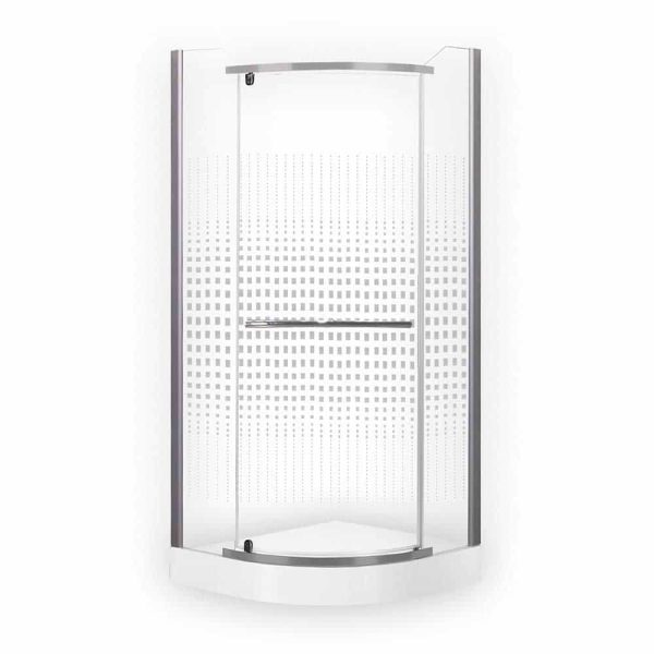 CABINA DUS SEMIROTUNDA AUSTIN 800, SILVER, SERIGRAFIAT