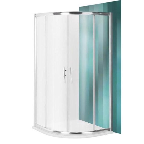 CABINA DUS SEMIROTUNDA PXR2N 900/1850 PROFIL CROM,STICLA TRANSPARENTA