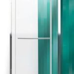 CABINA DUS SEMIROTUNDA PXRO1 900/2000 CROM , GEAM TRANSPARENT