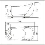 Cada freestanding 180x89 Banana Max - imagine 7