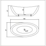 Cada freestanding 180x87 Tender Max - imagine 6