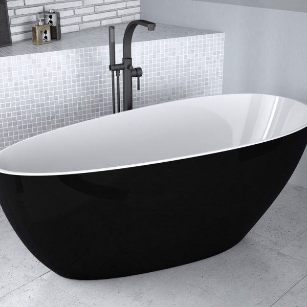 CADA FREESTANDING GOYA XS 142X62, BLACK&WHITE