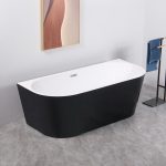 Cada freestanding la perete Neagra Linea 150x75x58 - imagine 2