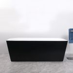 Cada freestanding la perete Neagra Linea 150x75x58 - imagine 3