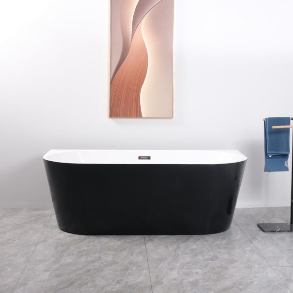 Cada freestanding la perete Neagra Linea 170x75x58