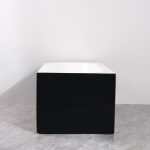 Cada freestanding neagra pe colt dreapta scoica 150x75x58 - imagine 7