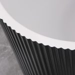 Cada freestanding neagra pe colt dreapta scoica 160x75x58 - imagine 4