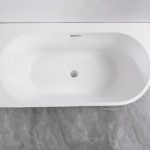 Cada freestanding neagra pe colt stanga scoica 170x75x58 - imagine 7