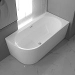 Cada freestanding pe colt dreapta Linea 150x75x58 - imagine 2