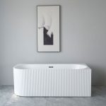 Cada freestanding pe colt dreapta scoica 150x75x58