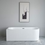 Cada freestanding pe colt stanga scoica 160x75x58