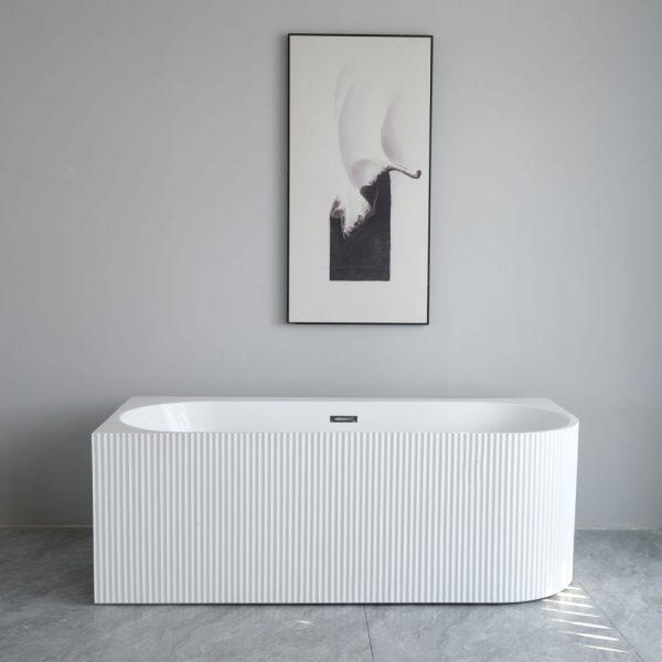 Cada freestanding pe colt stanga scoica 160x75x58