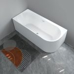 Cada freestanding pe colt stanga scoica 170x75x58 - imagine 2