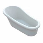 CADA FREESTANDING RETRO 1690X820X497, FARA PREAPLIN, VENTIL CLICK-CLACK CROM, PICIOARE ALBE
