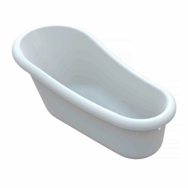 CADA FREESTANDING RETRO 1690X820X497, FARA PREAPLIN, VENTIL CLICK-CLACK CROM, PICIOARE ALBE