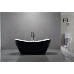 Cada freestanding 180x80 Tender Curve Negru - imagine 2