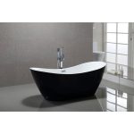 Cada freestanding 180x80 Tender Curve Negru