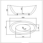 Cada freestanding 180x87 Tender max ECO - imagine 6