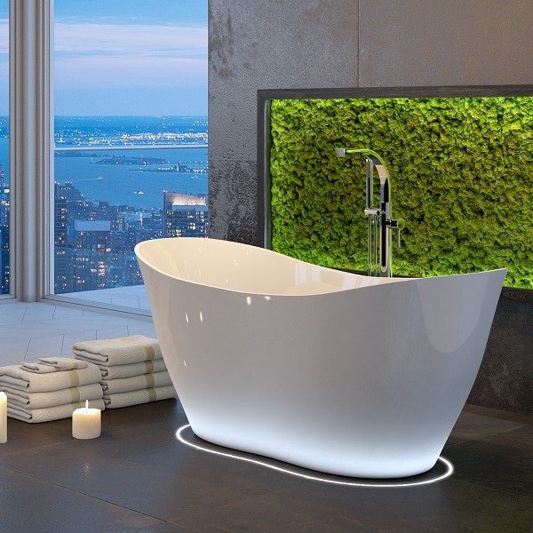 CADA FREESTANDING VIYA 170X72, WHITE