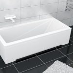 CADA RECTANGULARA ACRYL MODERN 160X70, PICIOARE INCLUSE