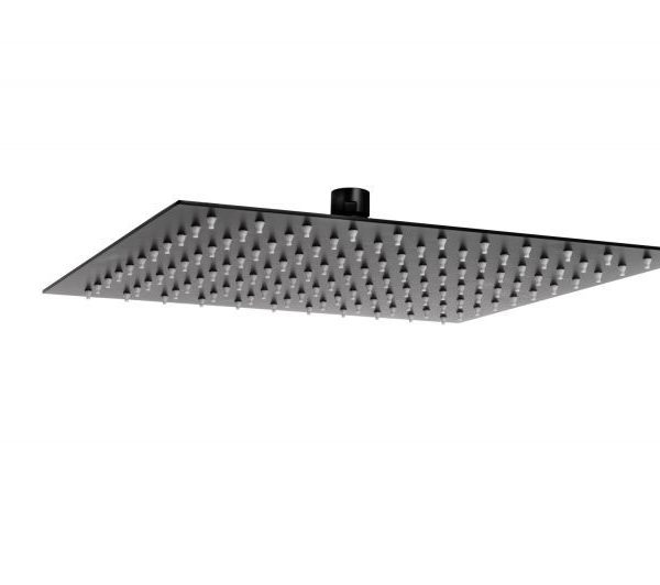 CAP DE DUS SLIM PATRAT INULA, 300X300 MM, 1/2, METAL, NEGRU