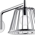 CAP DUS AXOR NENDO LAMP SHOWER 275 MM 1 JET, CROM, CU BRAT DUS 380 MM, CU FIXARE PE PERETE