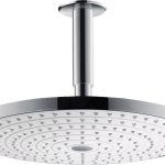 CAP DUS RAINDANCE SELECT S 300, 2 JET, CU BRAT 100 MM, MONTAJ DIN TAVAN ALB-CROM