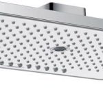 CAP DUS RAINMAKER SELECT 460 MM, 3 JETURI, BRAT DUS 460 MM,  MONTAJ PE PERETE, ALB-CROM