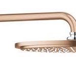 CAP DUS RAINSHOWER COSMOPOLITAN 310 MM SI BRAT DUS 380MM BRUSHED WARM SUNSET