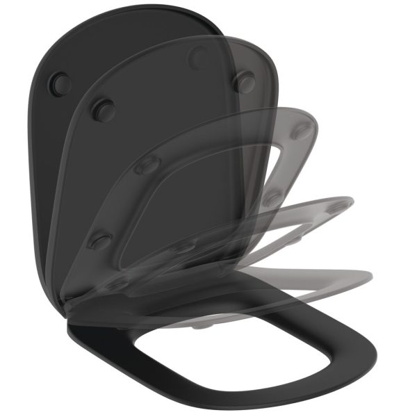 CAPAC WC TESI SOFT-CLOSE SILK BLACK