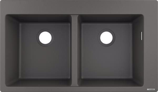 CHIUVETA BUCATARIE 2 CUVE S510-F770, 370/370 CULOARE STONE GRAY