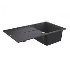 CHIUVETA BUCATARIE COMPOZIT K400, 86x50, CU 1 CUVA, REVERSIBILA GRANIT-NEGRU