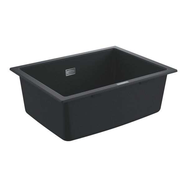 CHIUVETA BUCATARIE COMPOZIT K700 70-C, 61x45.7, CU 1 CUVA, MONTAJ SUB BLAT, GRANIT-BLACK