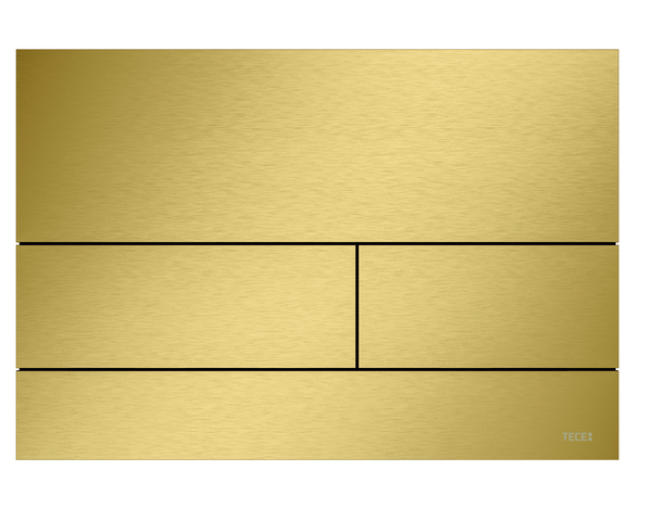 CLAPETA ACTIONARE IN DOUA TREPTE TECESQUARE BRUSHED GOLD OPTIC II ANTIAMPRENTA 240X170X2 MM