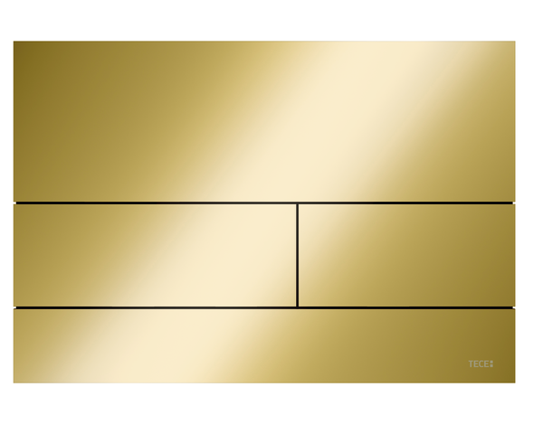 CLAPETA ACTIONARE IN DOUA TREPTE TECESQUARE  GOLD GLOSS OPTIC II ANTIAMPRENTA 240X170X2 MM