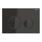 CLAPETA ACTIONARE REZERVOR INCASTRAT SIGMA 21 CULOARE METALICA CROM NEGRU - CROM NEGRU, NEGRU