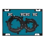 CLAPETA ACTIONARE REZERVOR INCASTRAT SIGMA 21 CULOARE METALICA CROM NEGRU - CROM NEGRU, PERSONALIZABILA