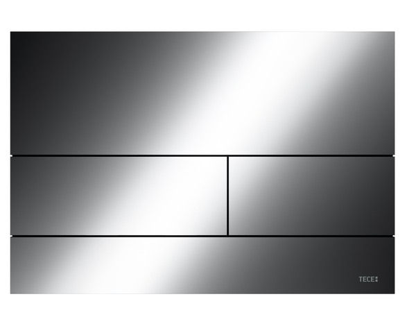 CLAPETA DUBLA ACTIONARE TECE SQUARE II, NEGRU-CROM LUCIOS