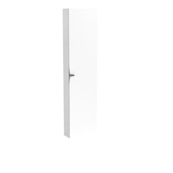 COLOANA MOBILIER SIENA 400X170X1600, O USA, 6 RAFTURI STICLA, ALB LUCIOS