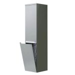 COLOANA MOBILIER SILVER 350X350X1440,USI DESCHIDERE STANGA ,COS RUFE, GRI MAT