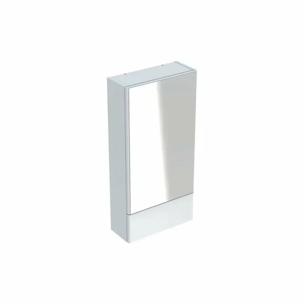 COLOANA SELNOVA SQUARE CU O USA SI OGLINDA 41.8X85X17.6 ALB LUCIOS