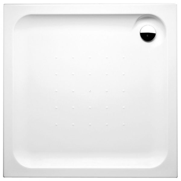 CUVA DUS ACRYL ESFERA ALB 80X80X8 ANTISLIP