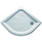CUVA DUS CERAMICA SEMIROTUNDA ATLAS 800X80 ALB FARA SIFON