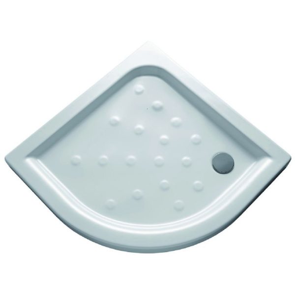 CUVA DUS CERAMICA SEMIROTUNDA ATLAS 800X80 ALB FARA SIFON