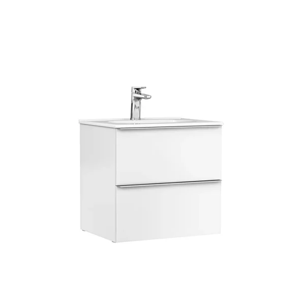 DULAP SHONA 60 CM PENTRU LAVOAR, DOUA SERTARE, ALB MAT