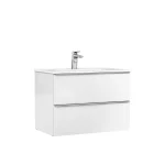 DULAP SHONA 80X56X45.2 CM PENTRU LAVOAR, DOUA SERTARE, ALB MAT