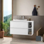 DULAP SHONA 80X56X45.2 CM PENTRU LAVOAR, DOUA SERTARE, GALET MAT